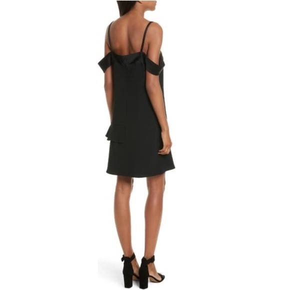 Jason Wu GREY Satin-Backed Cold-Shoulder Dress 2 - Picture 6 of 11